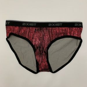 2XIST XL COLORFUL RED STRETCH BRIEF COTTON